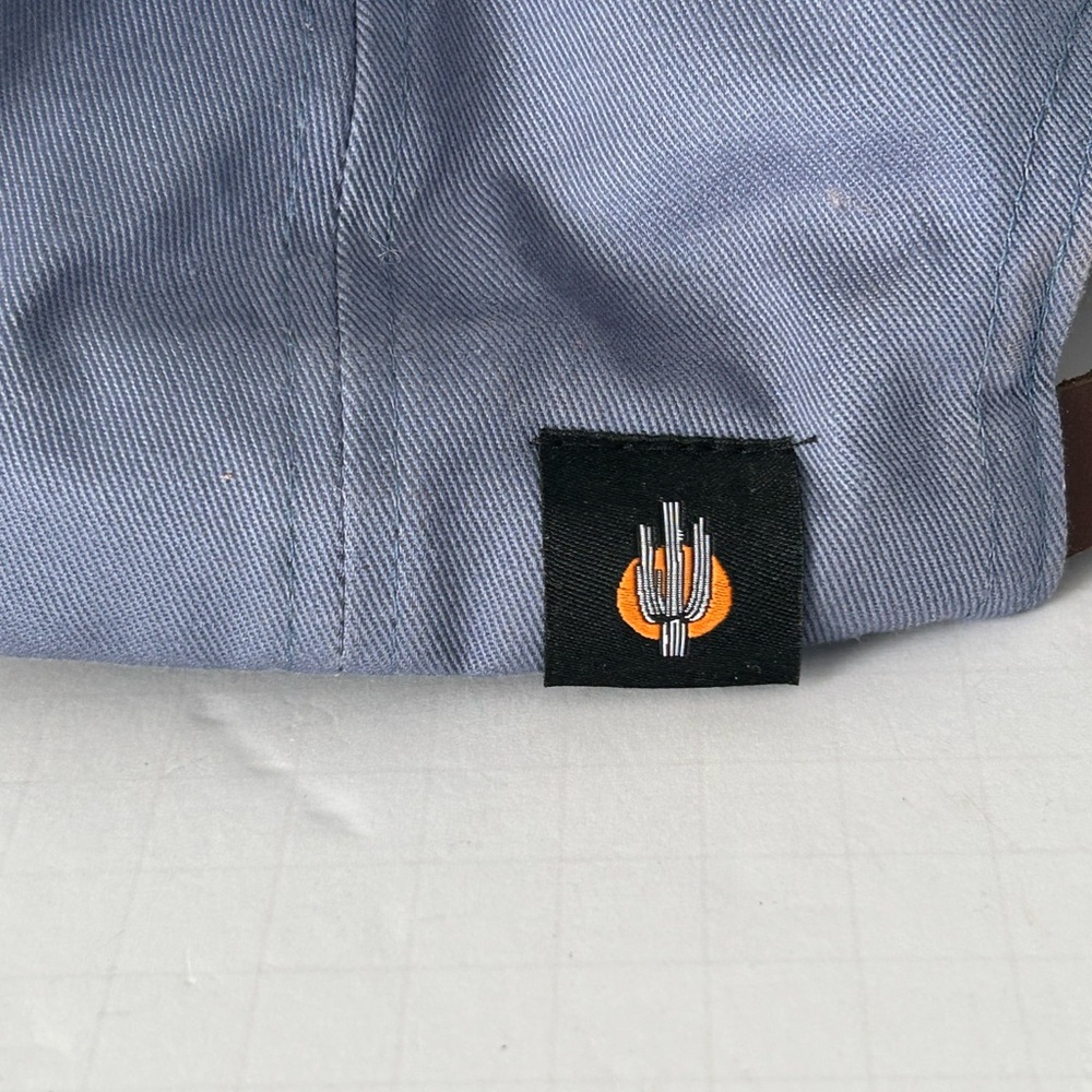 Iconic Arizona Leather Strapback Adjustable Roadrunner Cap - Picture 2 of 7